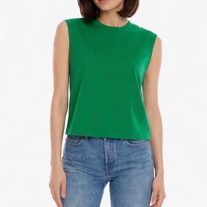 Cotton Citizen Emerald Sweatshirt Sleeveless Pullover Top XS